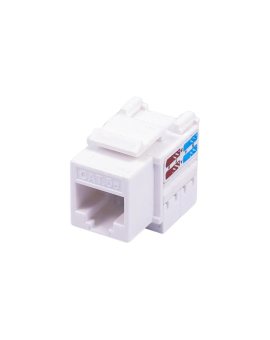 Gniazdo UTP RJ 45 kat. 5e keystone slim białe