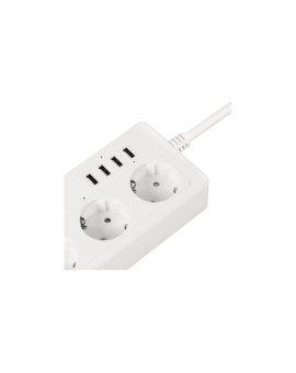 Listwa sieciowa KrugeriMatz 4 gniazda typu niemieckiego i 4xUSB 2100 mA Connect P6 Tuya