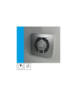 Wentylator domowy Eol 100HTSF czujnik wilgotności z opóźnieniem czasowym, fi 100 mm, kolor srebrny