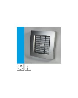 Wentylator domowy Atol 100ATSF automatyczna żaluzja, wyłącznik czasowy, fi 100 mm, kolor srebrny