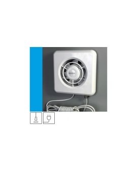 Wentylator domowy Classic 100 przewód z wtyczką, fi 100 mm, kolor biały
