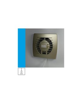 Wentylator domowy Eol 100PGF przełącznik pociągany, fi 100 mm, kolor złoty