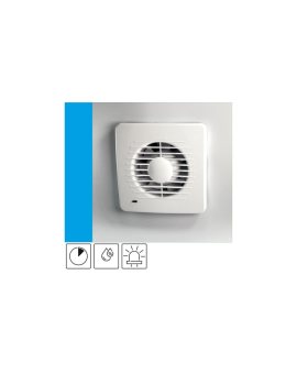 Wentylator domowy Aero DS100HT czujnik wilgotności z opóźnieniem czasowym, kontrolka LED, fi 100 mm, kolor biały
