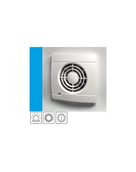 Wentylator domowy Vulkan VK100L+ klapka zwrotna, łożysko kulkowe, kontrolka LED, fi 100 mm, kolor biały