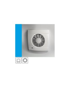 Wentylator domowy Vulkan RK100L kontrolka LED, łożysko kulkowe, fi 100 mm, kolor biały
