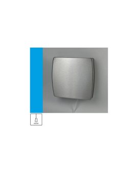 Wentylator domowy Eol F10P INOX przełącznik pociągany, fi 100 mm, front stalowy