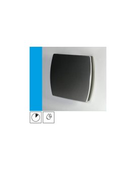 Wentylator domowy Eol F12HTINOX czujnik wilgotności z opóźnieniem czasowym, fi 120 mm, front stalowy
