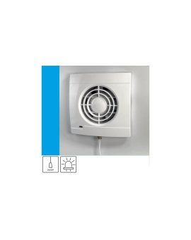 Wentylator domowy Aero VS100P kontrolka LED, przełącznik pociągany, fi 100 mm, kolor biały