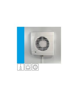 Wentylator domowy Aero RS100P+ kontrolka LED, klapka zwrotna, przełącznik pociągany, fi 100 mm, kolor biały