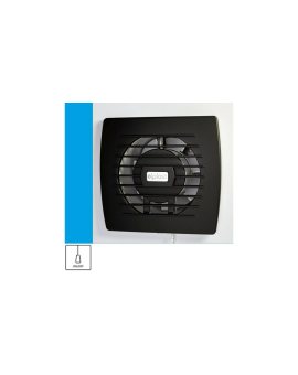 Wentylator domowy Eol 100P Onyx przełącznik pociągany, fi 100 mm, kolor czarny