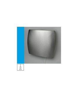 Wentylator domowy Eol F15PINOX przełącznik pociągany, fi 150 mm, front stalowy