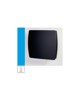 Wentylator domowy Eol F10P Onyx przełącznik pociągany, fi 100 mm, kolor czarny