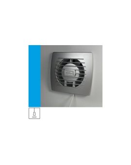 Wentylator domowy Eol 100PSF przełącznik pociągany, fi 100 mm, kolor srebrny