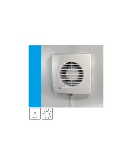 Wentylator domowy Aero RS100P kontrolka LED, przełącznik pociągany, fi 100 mm, kolor biały