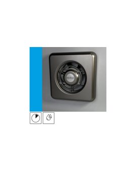 Wentylator domowy Classic 100HTSF czujnik wilgotności z opóźnieniem czasowym, fi 100 mm, kolor srebrny