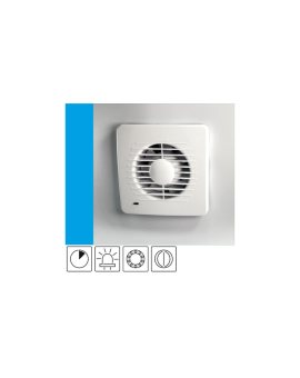 Wentylator domowy Aero DK100T+ kontrolka LED, klapka zwrotna, łożysko kulkowe, wyłącznik czasowy, fi 100 mm, kolor biały