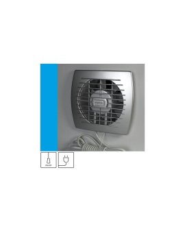 Wentylator domowy Eol 120SF przewód z wtyczką, fi 120 mm, kolor srebrny