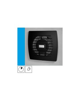 Wentylator domowy Eol 100HT Onyx czujnik wilgotności z opóźnieniem czasowym, fi 100 mm, kolor czarny