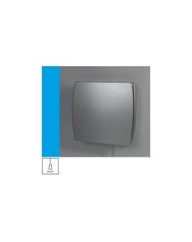 Wentylator domowy Eol F10PSF przełącznik pociągany, fi 100 mm, kolor srebrny