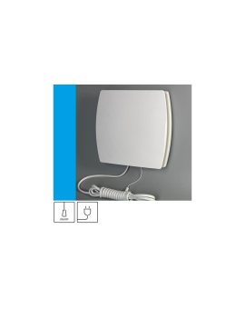 Wentylator domowy Eol F12 przewód z wtyczką, fi 120 mm, kolor biały
