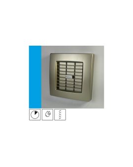 Wentylator domowy Atol 100AHTGF czujnik wilgotności z opóźnieniem czasowym, automatyczna żaluzja, fi 100 mm, kolor złoty