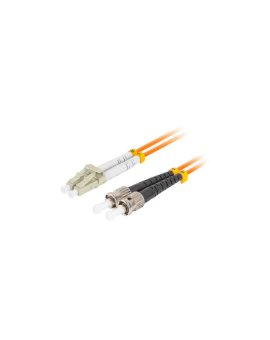 Patchcord światłowodowy FO MM ST/UPC-LC/UPC duplex OM2 50/125 pomarańczowy 5m LANBERG