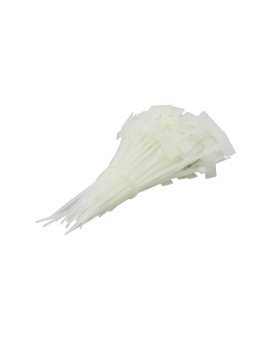 Opaski zaciskowe identyfikacyjne 3,2x215mm z tabliczką opisową 25x15mm białe 100szt. DANTOM
