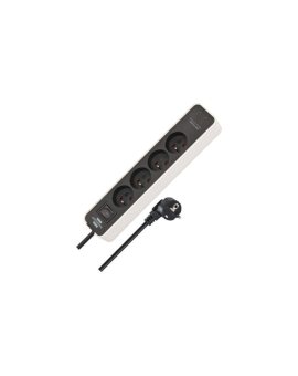 Listwa zasilająca Ecolor 4-gniazda 230V + 2xUSB-C biało-czarna 1, 5m H05VV-F3G1, 5 1153244126
