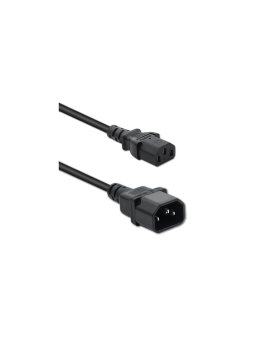 Qoltec Kabel zasilający do UPS IEC C13/C14 3x0.75mm² 1m