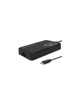 Qoltec Ładowarka sieciowa 90W GaN Super Fast SLIM PD 5-20V 4.5A USB-C 3.1 Laptop MacBook Smartfon + kabel