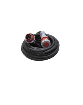 Przedłużacz budowlany trójfazowy elCORD CEE 125A 400V IP67 25m H07RN-F 5G35 z wtyczką i gniazdem CEE 125A-5P IP67 30565250