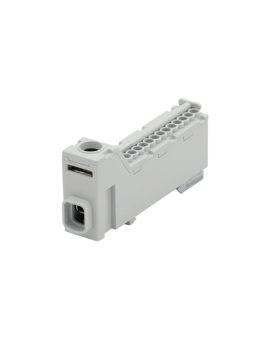 Listwa prądowa ZPS 1x25, 13x2,5 szara IP20