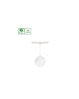 SYSTEM SHIFT - GLOBE P oprawa kula zwis na szynoprzewód 100 (850mm kabel) 5W 165st biała 5 lat gw.
