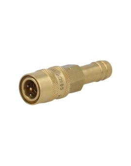 S06DZ-WO10 Szybkozłącze prosta,z zaworem max.10bar mosiądz D: 10mm