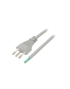 S26-3/07/1.8GY Kabel: 3x0,75mm2, CEI 23-50 (L) wtyk, 1,8m