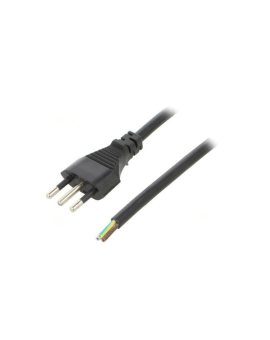 S26-3/07/1.8BK Kabel: 3x0,75mm2, CEI 23-50 (L) wtyk, 1,8m