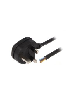 S23-3/10/5BK Kabel: 3x1mm2, BS 1363 (G) wtyk, 5m, 13A