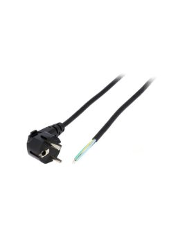 S3-3/07/2.0BK Kabel: 3x0,75mm2, CEE 7/7 (E/F) wtyk kątowy, 2m