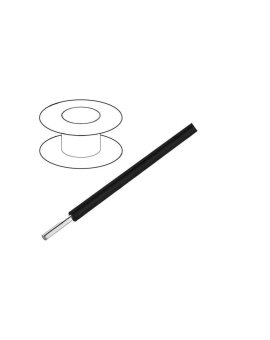 3050/1-BK001 Przewód HookUp Wire d: 24AWG drut Cu PVC czarny 300V 305m