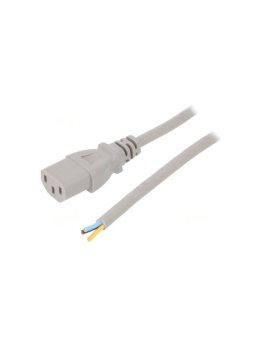 SN31-3/07/1GY Kabel: 3x0,75mm2, IEC C13 żeński, 1m, 10A
