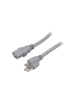 SN45-3/14/5GY Kabel: 3x14AWG, IEC C13 żeński,NEMA 5-15 (B) wtyk, 5m