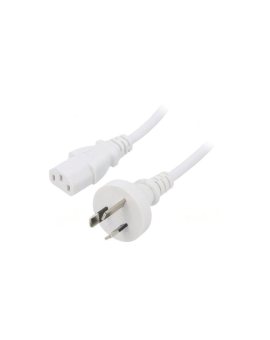 SN27-3/07/1.8WH Kabel: 3x0, 75mm2, AS/NZS 3112 (I) wtyk, IEC C13 żeński, 1, 8m