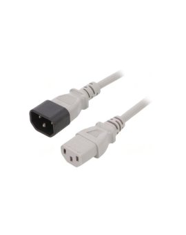 WN111-3/10/1.8G Kabel: 3x1mm2, IEC C13 żeński, IEC C14 męski, 1, 8m, 10A