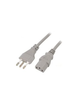 SN319-3/10/3GY Kabel: 3x1mm2, CEI 23-50 (L) wtyk,IEC C13 żeński, 3m