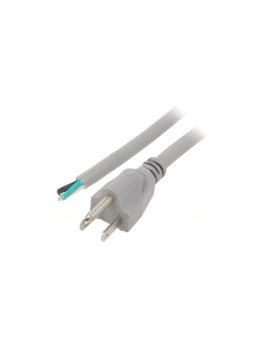 S21-3/16/1GY Kabel: 3x16AWG, NEMA 5-15 (B) wtyk, 1m, 13A