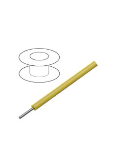 3050/1-YL005 Przewód HookUp Wire d: 24AWG drut Cu PVC żółty 300V 30,5m