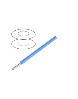 2843/1-BL005 Przewód HookUp Wire d: 26AWG drut Cu PTFE niebieski 250V 30,5m