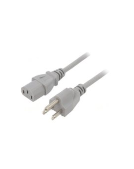 SN22-3/18/5GY Kabel: 3x18AWG, IEC C13 żeński, NEMA 5-15 (B) wtyk, 5m