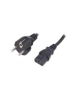 SN310-3/07/1.8BK Kabel: 3x0, 75mm2, CEE 7/7 (E/F) wtyk, IEC C13 żeński, 1, 8m