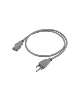 SN48-3/07/1GY Kabel: 3x0,75mm2, IEC C13 żeński,NEMA 5-15 (B) wtyk, 1m